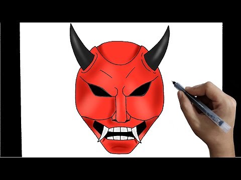 How To Draw Samurai Ninja Mask