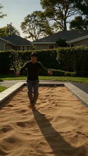 This Pool Has NO Water… Only Sand 😳 (4K ASMR) #asmr #AI #pool