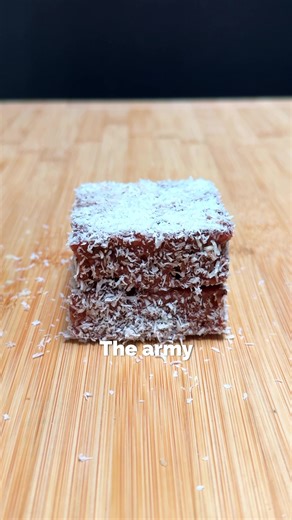 Recipe⤵️ Would you eat this? Lamington Cake Ingredients: For the Cake: 2 tbsp unsalted butter, melted ¼ cup granulated sugar 1 egg ¼ cup milk ¼ tsp vanilla extract ½ cup flour (I used gluten-free) ¼ tsp baking powder Pinch of salt Jam, for filling For the Chocolate Icing: ½ cup powdered sugar 2 tsp Dutch-processed cocoa powder 1 tbsp unsalted butter, melted 1 tbsp water Desiccated coconut, for coating Directions: For the Cake: In a bowl, combine the butter, sugar, egg, milk, and vanilla extract 