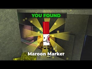 How to get Maroon Marker in FIND the MARKERS [Roblox]
