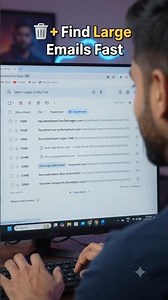 How To Find and Delete Large Emails in Gmail 🔥#TechShorts #GmailTips #TechFacts #GoogleTips #Tech