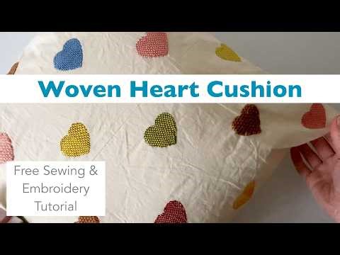 Woven Heart Cushion - FREE Pattern and Tutorial