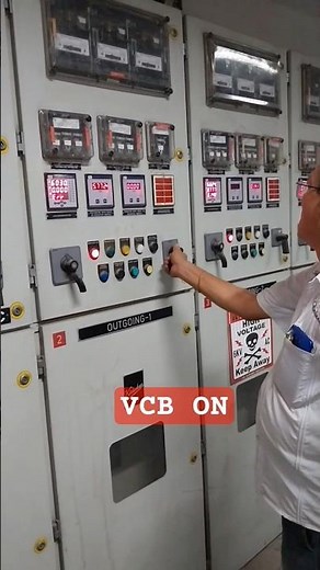 Vacuum Circuit Breaker (VCB) Operation ON #vcb #electrical #electrician #wiring #machine #11000 #mes