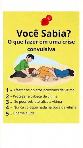 Saiba o que fazer em uma crise convulsiva! 📌Lembrete na descrição!