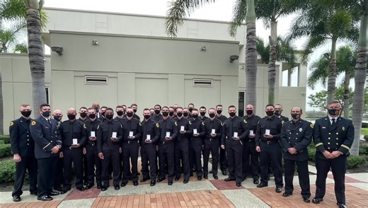 6.5K views · 611 reactions | Congratulations to Recruit Class 83! Today marked the final step in their 12 week journey. This class motto is “Slow Feet Don’t Eat”. Welcome to the Palm Beach County Fire Rescue family! #ExcellenceTodayImprovingTomorrow | Palm Beach County Fire Rescue | Facebook