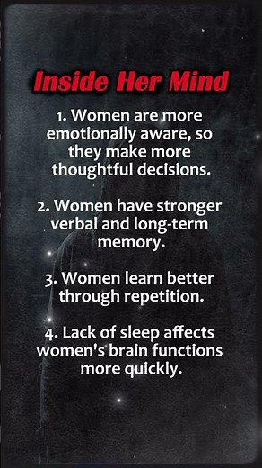 Women's Brain Psychology: How Memory, Emotions & Decisions Really Work 🧠 #psychologyfacts