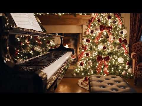 Soft Winter Jazz Piano at Cozy Fireplace Cafe 🔥 Warm Relaxing Music for Studying and Working