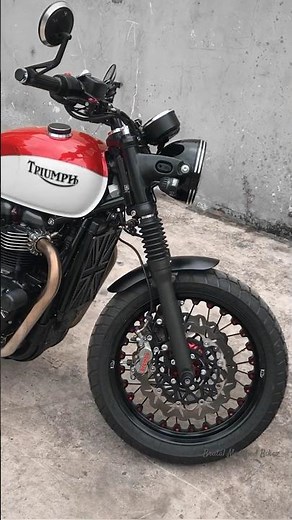 Custom Triumph Bonneville T100 Zard Exhaust System Sound #triumph #t100 #bonnevillet100 #zardexhaust