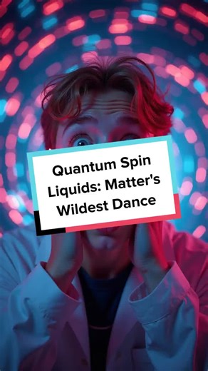 Particles that never settle down? Discover the mind-bending world of quantum spin liquids and their endless motion! #QuantumPhysics #ScienceFacts #SpaceMysteries #WeirdScience #PhysicsFun