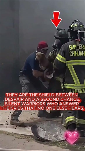 Firefighters Save Trapped Dog From Fire 🔥 Heartwarming Rescue