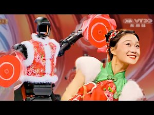 Dancing robots at the 2025 CCTV Spring Festival Gala (Chinese New Year celebration)