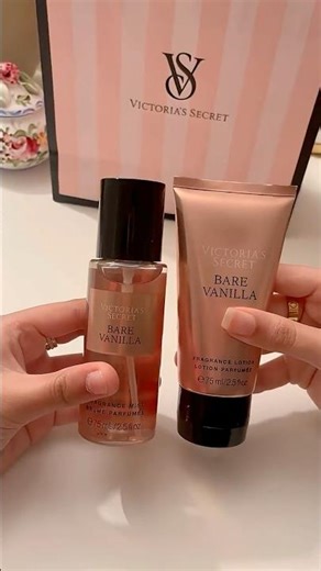 Victoria’s Secret Bare vanilla!!!. #victoriasecret #bodymist #handcream #unboxing #haul #viral