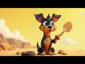 Diggin' All Day Long: A Fun Folk Song for Kids & Families! 🐶🎵