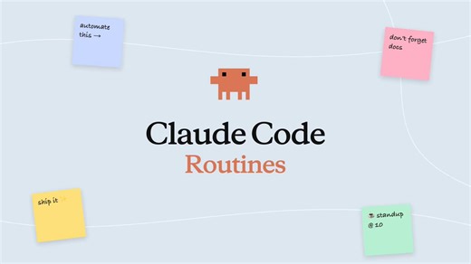 Automate the manual repetitive parts of your work with Routines! You can now kick off Claude Code on a schedule, from GH events, and from other APIs