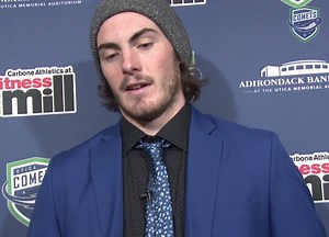 6.8K views · 116 reactions | Zack MacEwen addresses the media after his four-point night! | Utica Comets | Facebook