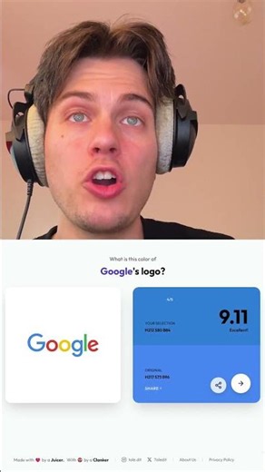 What color is the Google logo?