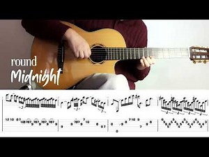 [Tab] Round Midnight - arr. Baden Powell