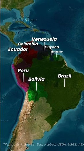 All 12 Countries of South America Explained in 30 Seconds! 🌎 #southamerica