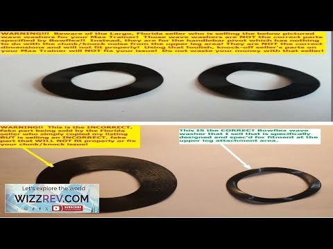 BEWARE!! Bowflex Max Trainer Clunk Knock Fix Kit M3 M5 M6 M7 M8