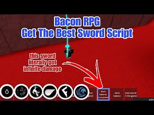 *OP* Roblox Bacon RPG GET THE BEST SWORD Script (A LITERAL ADMIN WEAPON) - Roblox Exploits 2024