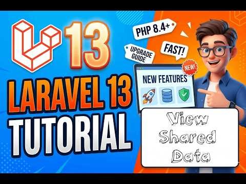Lesson 12 - Laravel 13 View Shared Data: View::share & View Composers (2026 Tutorial)