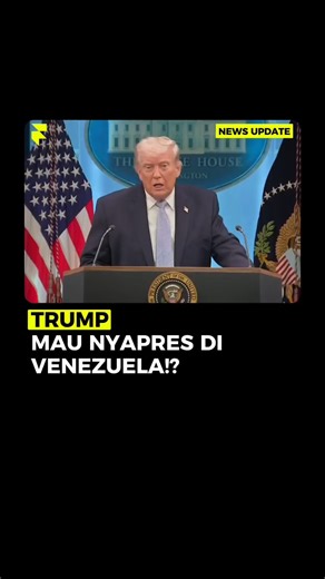 Saking pedenya, Trump mau 'pindah server' ke Venezuela! 🇻🇪