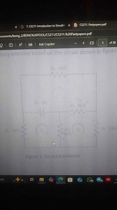 Laboratory exercise based on the circuit shown in figure. The c... | Filo