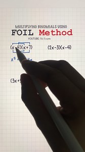25K views · 266 reactions | FOIL Method in Seconds! Multiply Binomials the EASY Way! | Math Love | Facebook