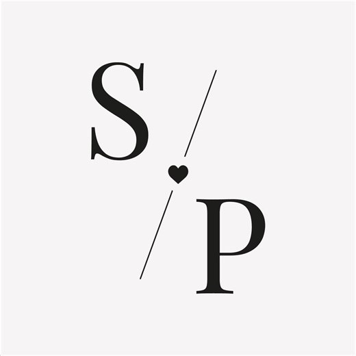 Custom Wedding Monogram Logo | Romantic Couple Initials | Personalized Couple Monogram - Etsy