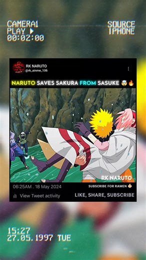 Naruto Saves Sakura From Sasuke 🤯🔥#naruto #narutoshippuden #sasuke #shorts #amv