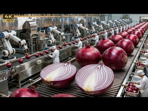 This Onion Factory Packs Millions of Onions Every Day 🧅 (Insane Automation)