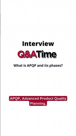 What is APQP and its phases? #interviewquestions #qa