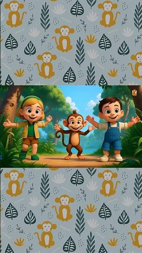Monkey in the Jungle | @zoobytoons | Nursery Rhymes & Kids Songs