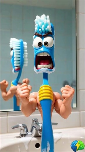 You Call That Brushing?! 💀 ‪@BrainFuelDaily-b2b‬