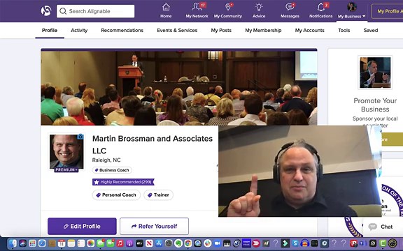 How do I give a recommendation on Alignable?