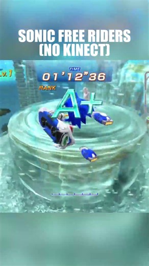 SONIC FREE RIDERS WITHOUT KINECT MOTION CONTROLS #sega #sonicthehedgehog #racing #nintendo #xbox