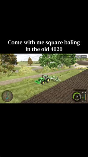 Square Baling with the John Deere 4020