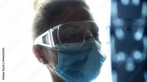 Doctor using tomography scan to diagnose patient's condition