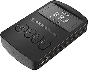 Scosche BTTRFM-RP Portable Wireless Audio Adapter, FM Radio Transmitter and Bluetooth Transmitter/Receiver for Car/Home Stereo, Travel, Airplane, TV, Headphones, up to 7 Hour Battery Life