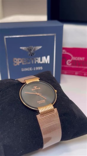 Time is luxury… and you deserve to wear it well ⌚✨ This elegant Sapphire Coated timepiece is the definition of classy, minimal and timeless. ✨ Sleek black dial ✨ Gold mesh strap ✨ Polished finish ✨ Durable sapphire-coated glass Perfect for work, brunch, meetings, date nights or as a beautiful gift 🎁🤍 If you love clean, feminine pieces that speak softly but stand out — this one is for you. Available now at Heavenscent 🤍 We remain available for all things fragrances, watches & personal care. 🛍