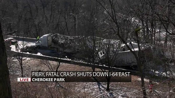I-64 East remains closed more than 18 hours after fatal multi-vehicle crash Wednesday morning