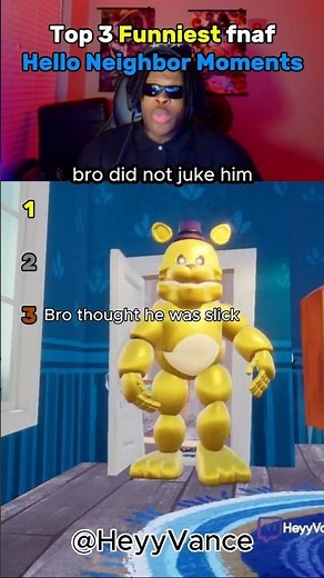 TOP 3 FUNNY HELLO NEIGHBOR FNAF CLIPS😂