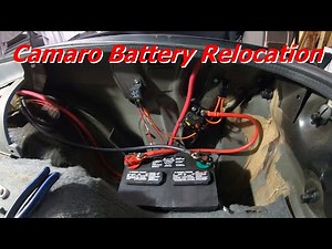 Battery Relocation for Project I-Rock - 3rd Gen Camaro - Easy DIY