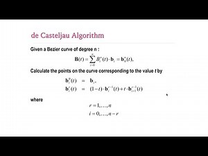 Module 10 - de Casteljau Algorithm