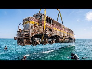 Sunken F7 Locomotive Fully Restored: From Ocean Wreck to Running Legend