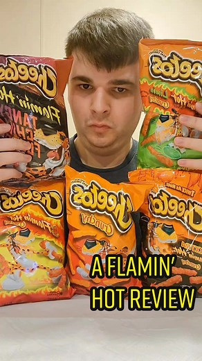 Which one of these 5 Flamin' Hot Cheetos are the best? #cheetos #review #foodreview #snacks #foodcritic #mukbang #eatingsounds #eatingshow #eating #foryou #fyp #fypシ #foodie #food #foodtiktok #foodtok #foryoupage #viral #trending #tiktok