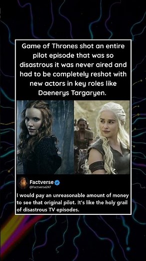 Game of Thrones shot an entire pilot episode that was so disastrous it was never aired and had to be