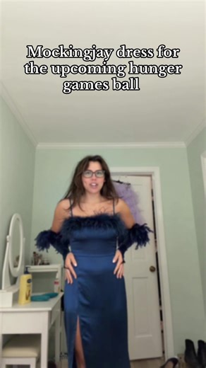 My #mockingjay dress for the upcoming #bookishball