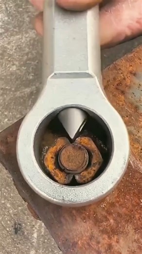 Easy Way to Remove Old Rusted Nuts & Bolts | Simple Tool Trick 👍 #handmade #craft #skills