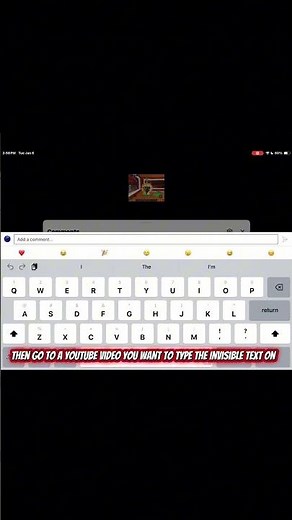 How to type invisible text